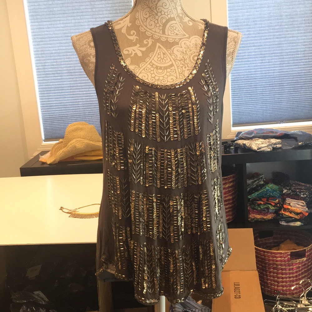 NWOT Tank Top with jewels!!!
